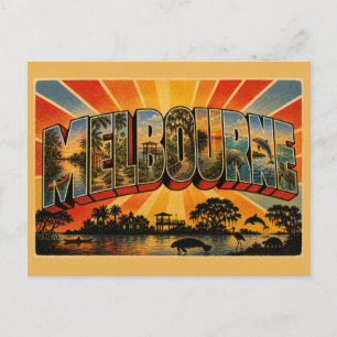 Melbourne Florida Mündungsgebiet Botanische Gärten Postkarte
