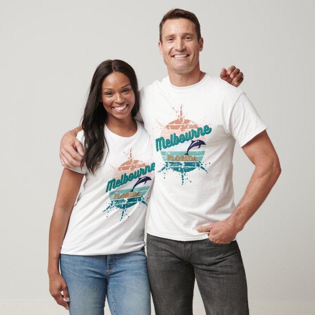 Melbourne Florida Retro Vintag Sunset T-Shirt (Unisex)