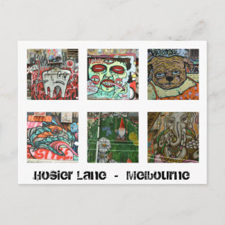 Melbourne Graffiti Urban Art Postcard Hosier Lane Postkarte