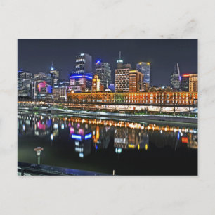 Melbourne in HDR 1 Postkarte