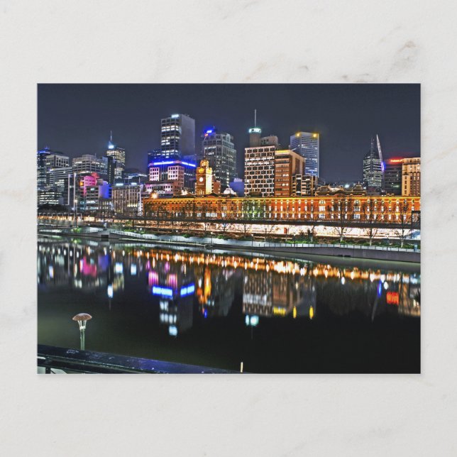 Melbourne in HDR 1 Postkarte (Vorderseite)