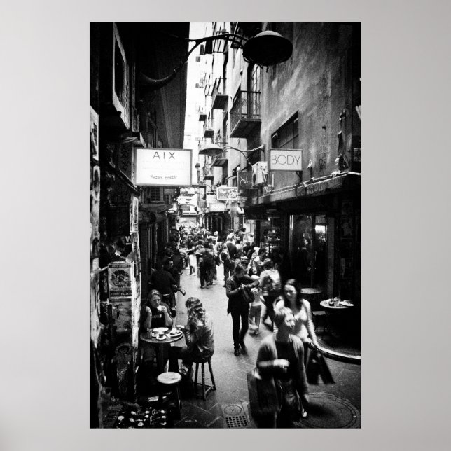 Melbourne Laneway Poster (Vorne)