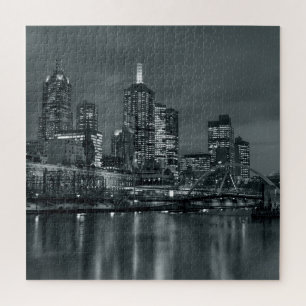 Melbourne nach Nacht Puzzle