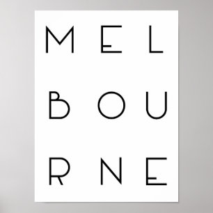 Melbourne-Plakat Poster