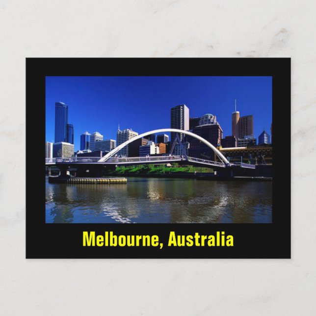 Melbourne Postkarte (Vorderseite)