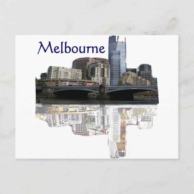 Melbourne Postkarte (Vorderseite)