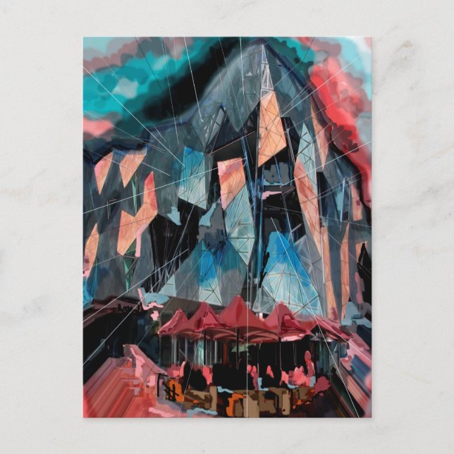 Melbourne Postkarte (Vorderseite)