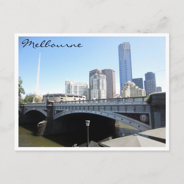 Melbourne-Prinzenbrücke Postkarte (Vorderseite)