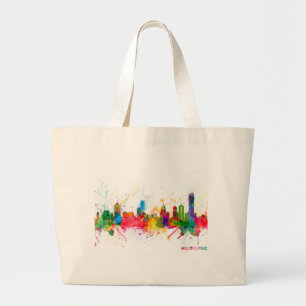 Melbourne-Skyline Jumbo Stoffbeutel