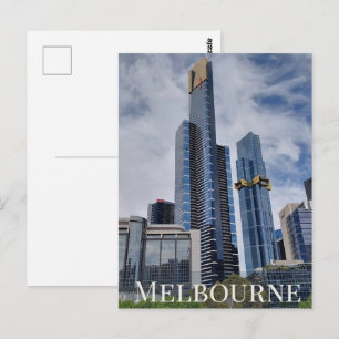 Melbourne Skyline Panorama  Postkarte