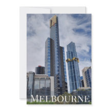 Melbourne-Skyline-Panorama-Postkarte