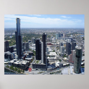 Melbourne-Skyline-Plakat ab 14.95 Uhr Poster