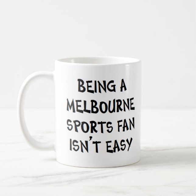 Melbourne-Sportfan, zu sein Kaffeetasse (Links)