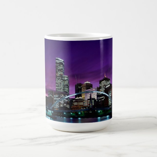 Melbourne-Stadt Cityscape Skyline-Tasse Tasse (Mittel)
