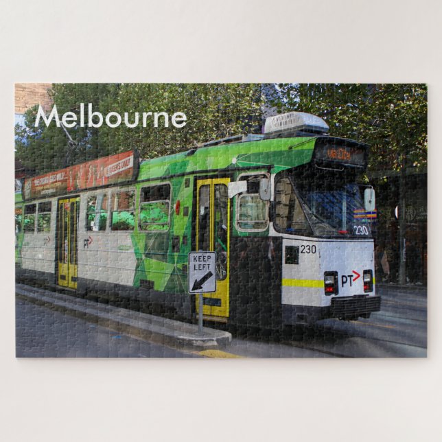 Melbourne: Stadtbahn, Victoria, Australien Puzzle (Horizontal)