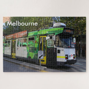 Melbourne: Stadtstraßenbahn, Victoria, Australien Puzzle