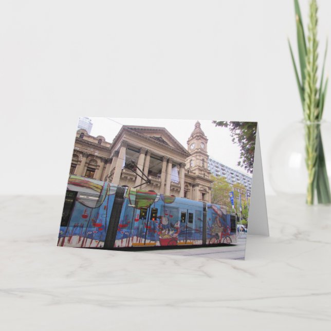 Melbourne-Straßenbahn Karte (Vorderseite)