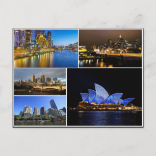 Melbourne sydney Australia Yarra River Collections Postkarte