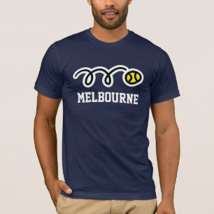 Melbourne-Tennis-T - Shirts für Mannfrauen u.