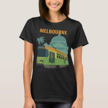 Melbourne Tram City Sonnenuntergang Reise