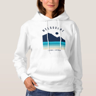Melbourne Victoria Australia Retro Vintag Beach Hoodie