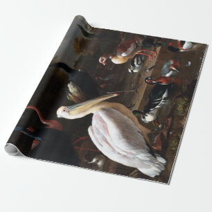 Melchior d'Hondecoeter Die schwebende Feder Geschenkpapier