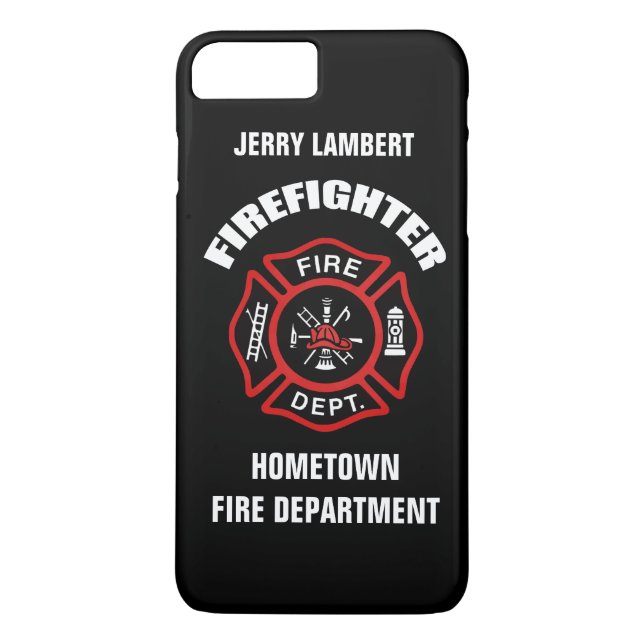 Meldebogen für Firefighter-Namen Case-Mate iPhone Hülle (Rückseite)