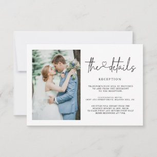 Meldebogen für Hochzeitdetails Einladung