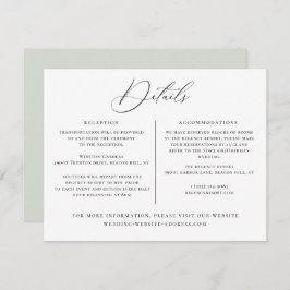 Meldebogen für Hochzeitdetails Einladung