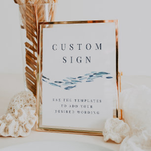 Meldebogen für Hochzeiten 8x10 für Küstenfische Poster