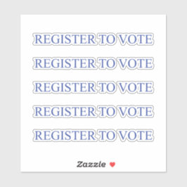 Melden Sie sich an zur Wahl elegante Serifentypogr Aufkleber