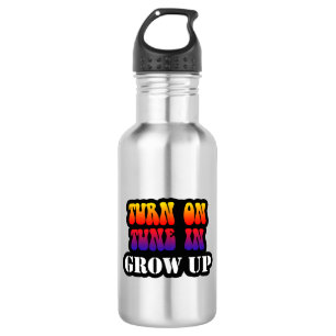 Melden Sie sich im Ground Up an Edelstahlflasche