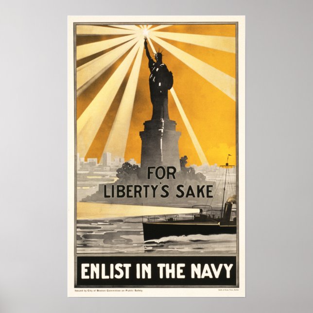 Melden Sie sich im NAVY For Liberty's Sake an! Ame Poster (Vorne)