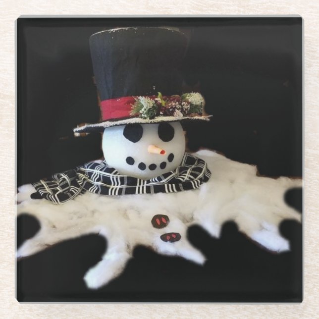 ** MELDEN SNOWMAN** UNTERSETZER (Vorderseite)