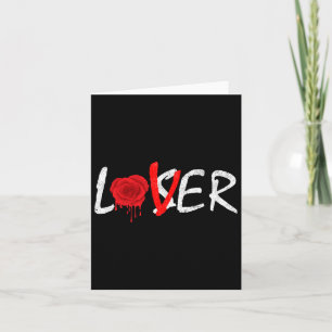 Meldende Rose A Lover kein Loser Karte