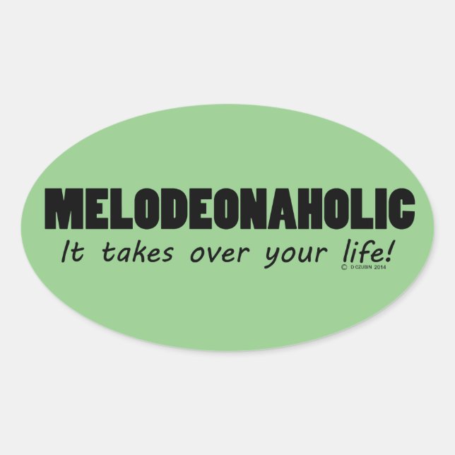 Meldeophiler Oval-Sticker Ovaler Aufkleber (Vorderseite)