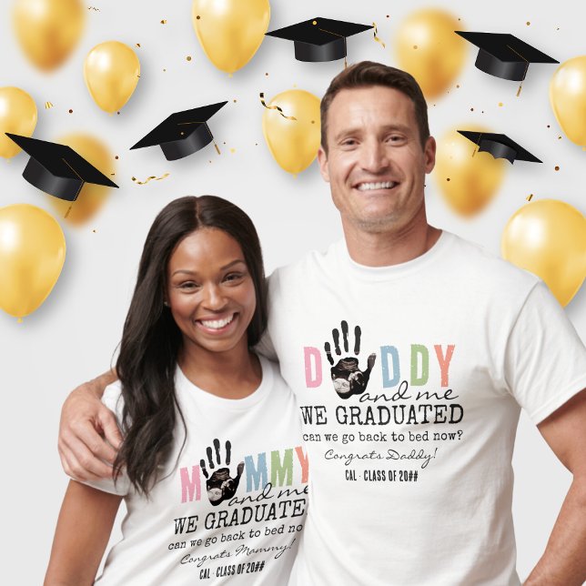 Meldung aus der Abschluss-Mama "Bump" T-Shirt (Mom-to-be Message from the Bump Ultrasound Graduation Class of 2024 Funny Pregnancy Announcement )