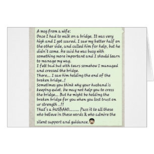 Meldung aus der Ehefrau