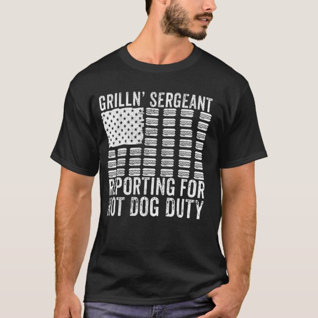 Meldung des Leiters des Grills an den Hundezettel  T-Shirt (Vorderseite)