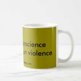 Meldung gegen die Gewalt von Waffen Kaffeetasse