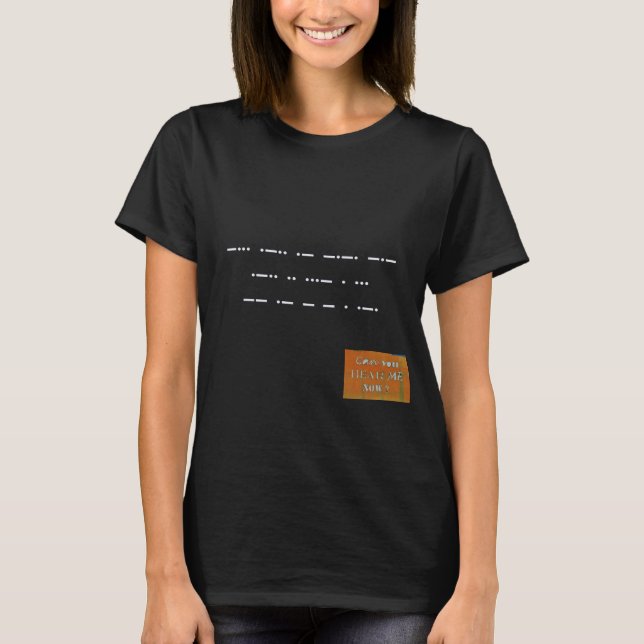 Meldung im Morse-Code: Schwarz lebt wichtig. T-Shi T-Shirt (Vorderseite)
