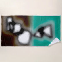 Meldung in einer Flasche: Abstrakt braun, Aquamari