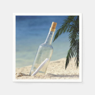 Meldung in Flasche 2 Serviette