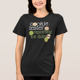 Meldung von Cookie-Testern Tri-Blend Shirt