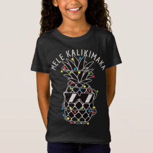 Mele Kalikima Ananas Weihnachtslicht Weihnachten W T-Shirt