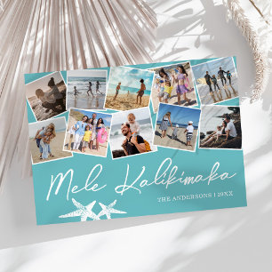 Mele Kalikimaka 10-Foto-Collage Feiertagskarte
