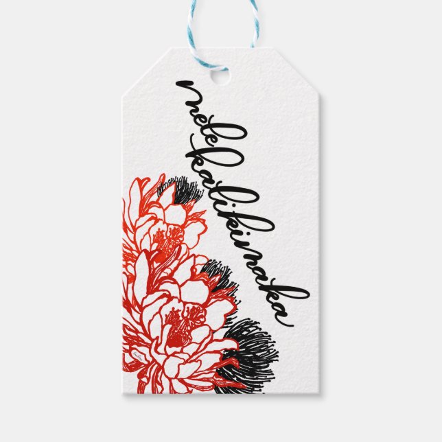 Mele Kalikimaka Aloha Gift Tags Geschenkanhänger (Vorderseite)