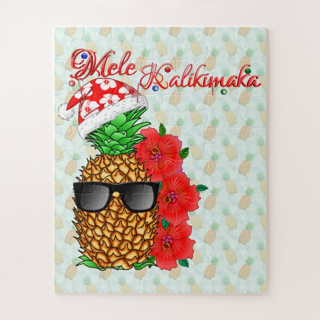 Mele Kalikimaka Ananas Puzzle (Vertikal)