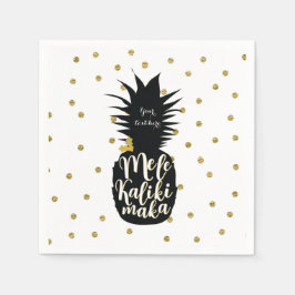 Mele Kalikimaka Ananas Weihnachtsfeier Serviette