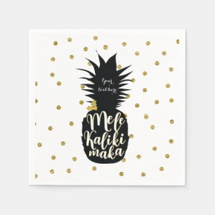 Mele Kalikimaka Ananas Weihnachtsfeier Serviette